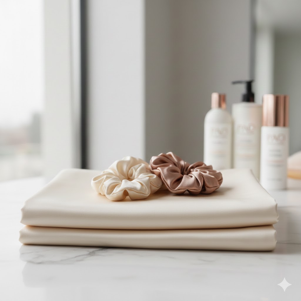 pure silk pillowcases & glam scrunchies